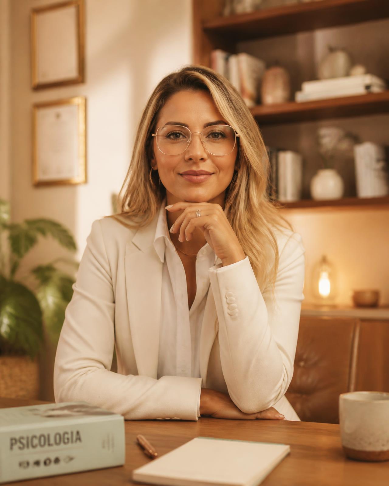 Érica Rangel em seu consultório